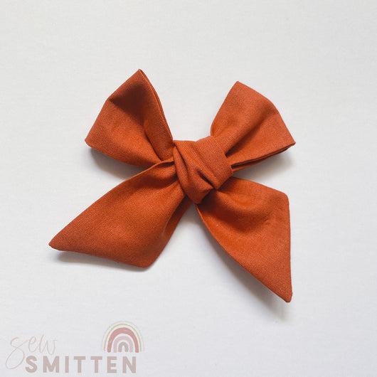 Ginger Pinwheel Bow