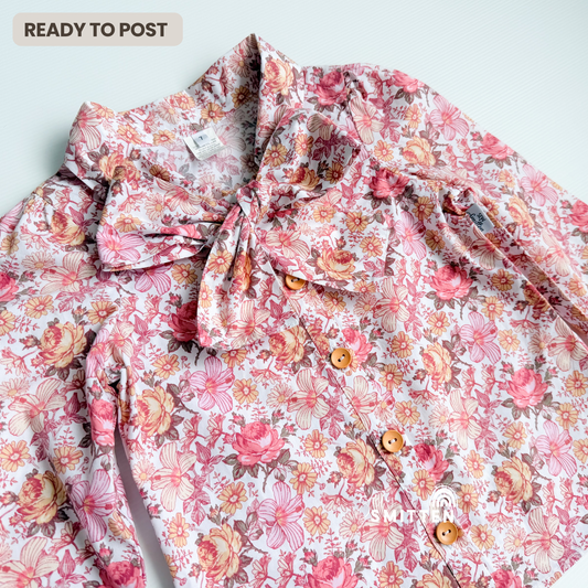 OOAK Magnolia Blouse - Ready to Post (Size 7)