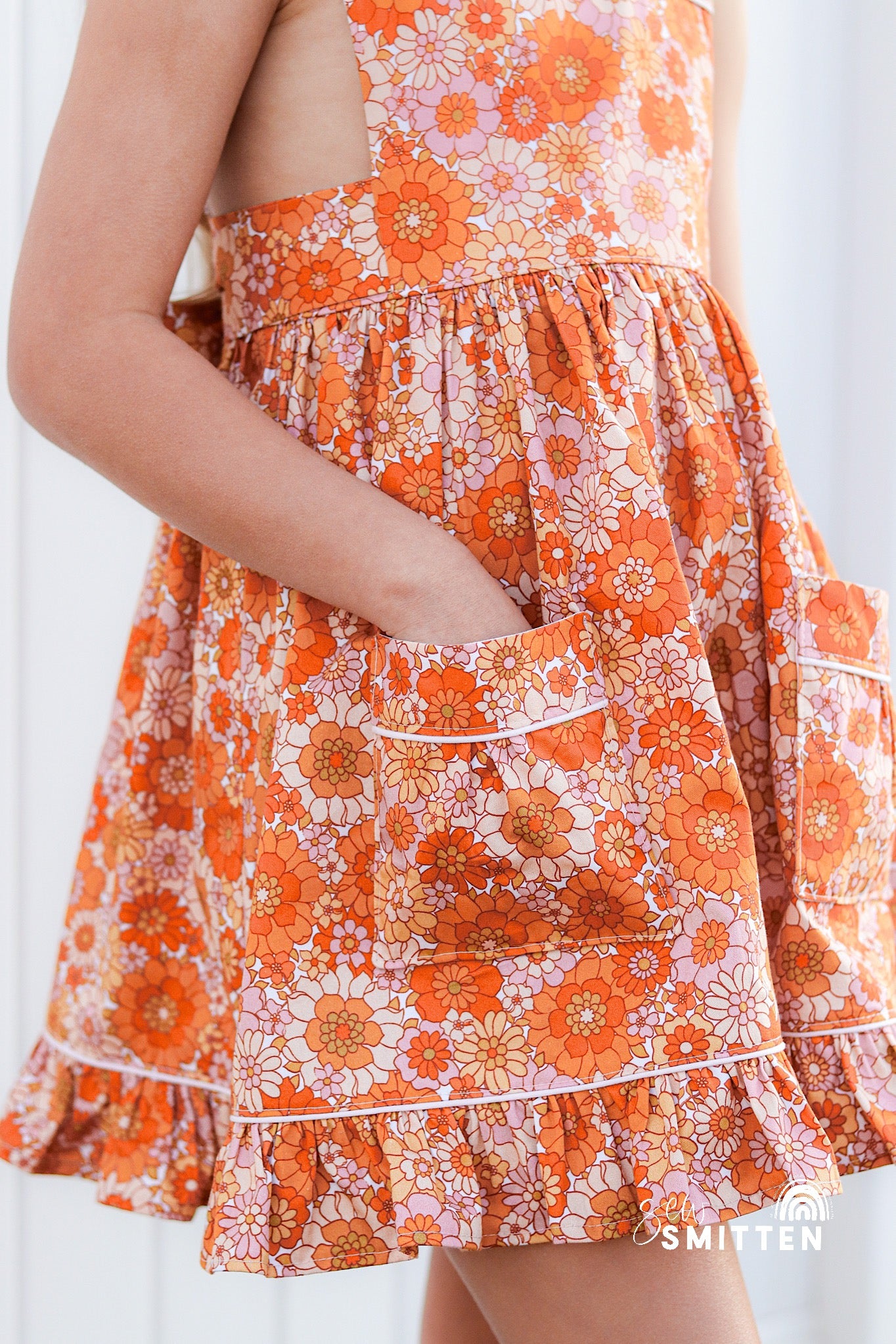 OOAK Pansy Pinny - Ready to Post (Size 6)