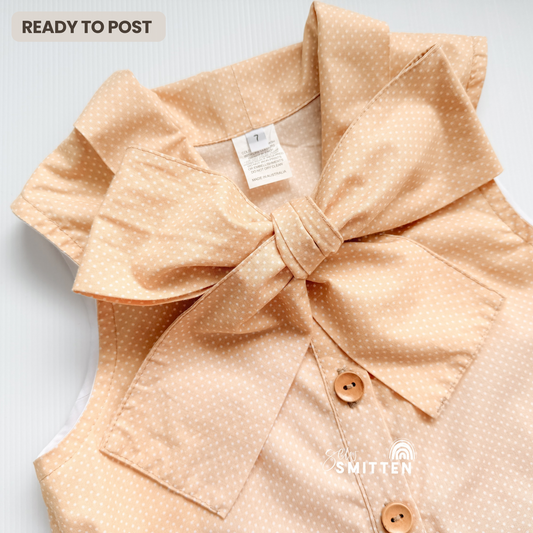 OOAK Magnolia Blouse - Ready to Post (Size 7)