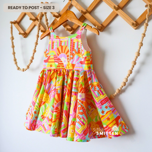 OOAK Freesia Dress - Ready to Post (Size 3)