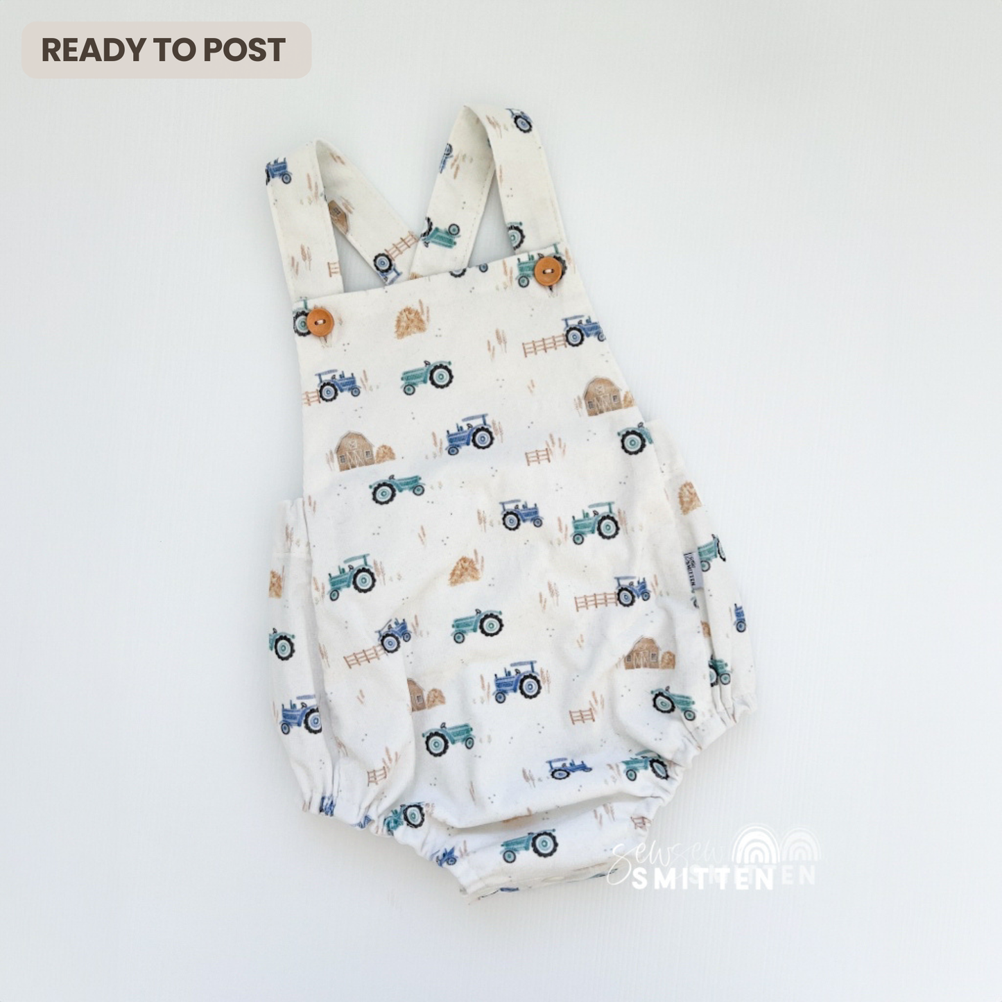 OOAK Buttercup Romper - Ready to Post (Size 1)