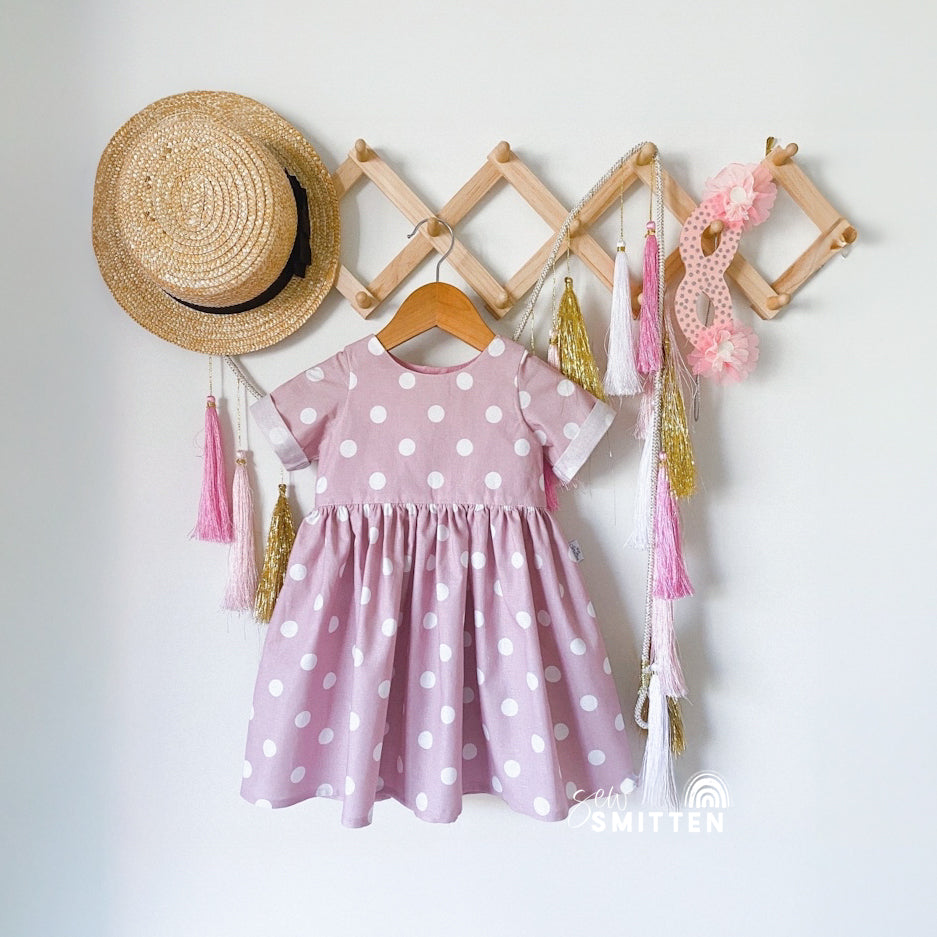 Pinky Linen Dress