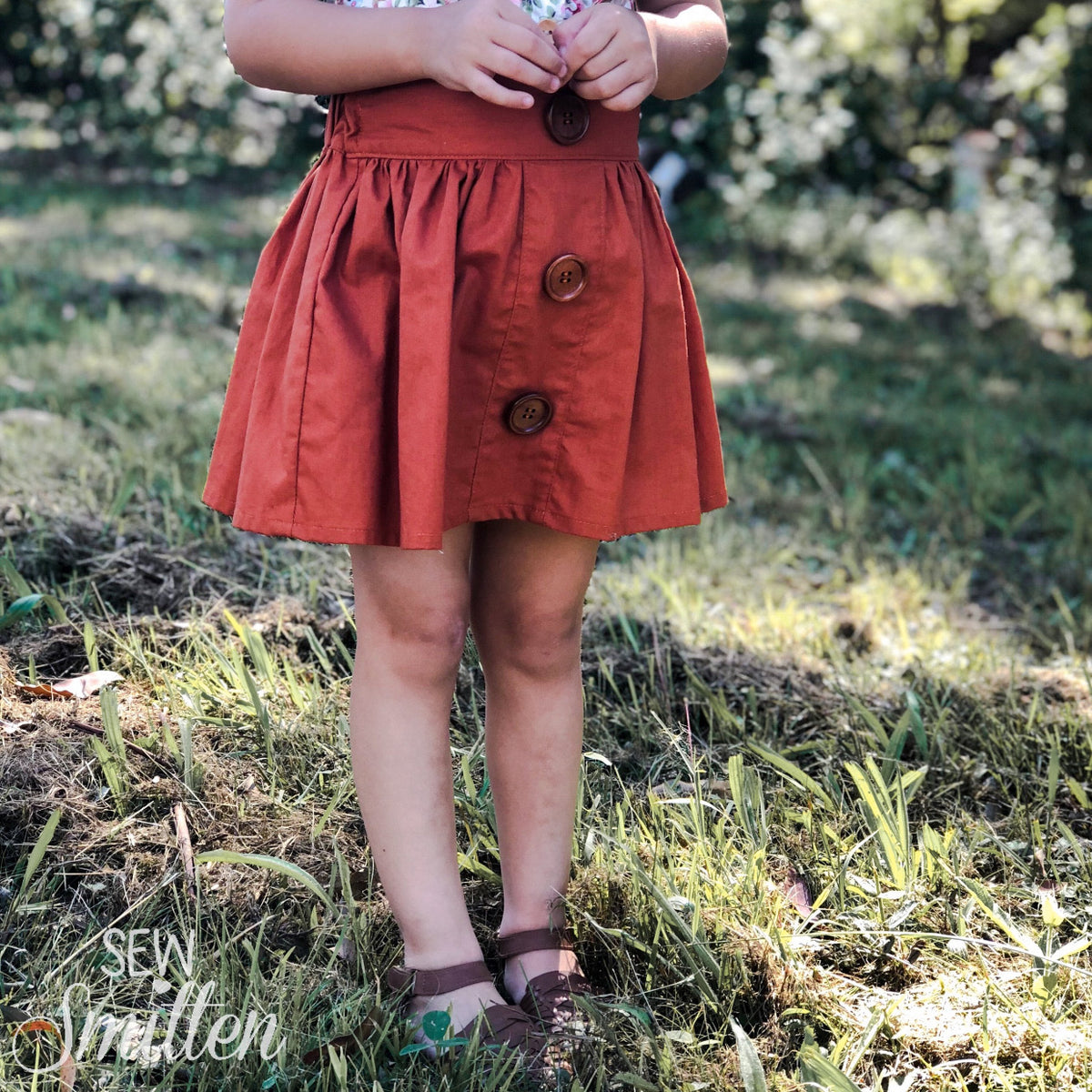 Ginger Button Up Skirt